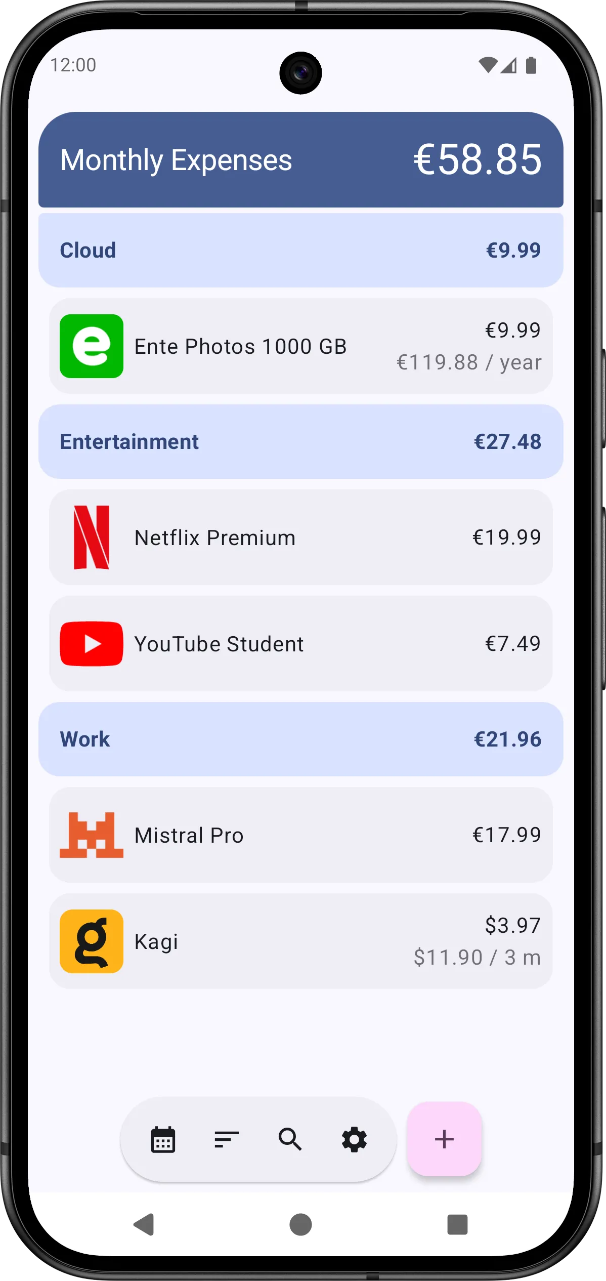 A screenshot of the app.